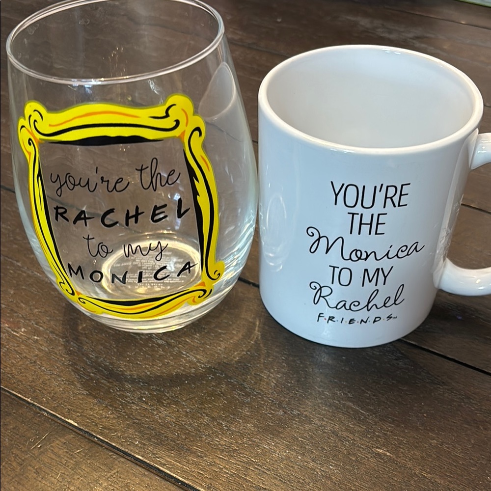 Friends Themed Mug and Glass Set